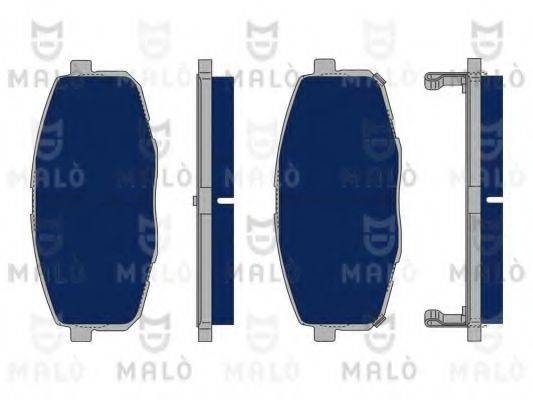 Комплект тормозных колодок, дисковый тормоз MALO 1050195