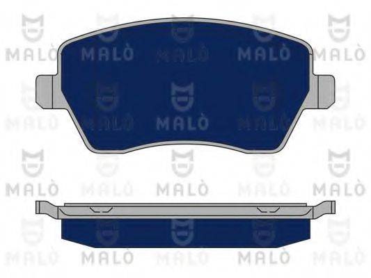 Комплект тормозных колодок, дисковый тормоз MALO 1050198