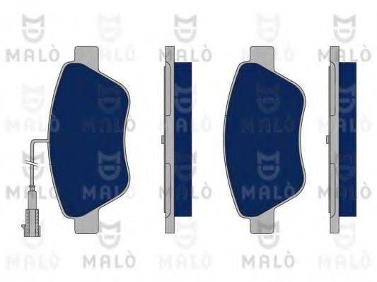 Комплект тормозных колодок, дисковый тормоз MALO 1050199