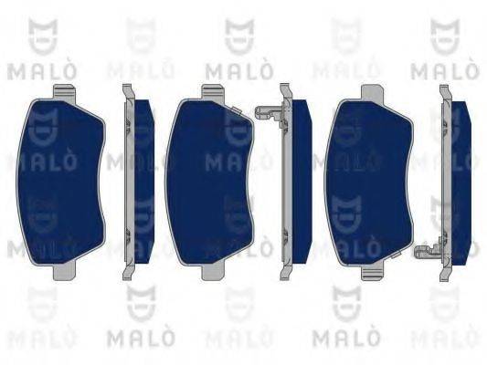 Комплект тормозных колодок, дисковый тормоз MALO 1050204