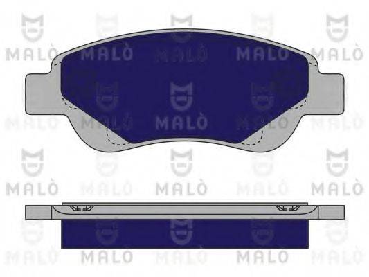 Комплект тормозных колодок, дисковый тормоз MALO 1050207