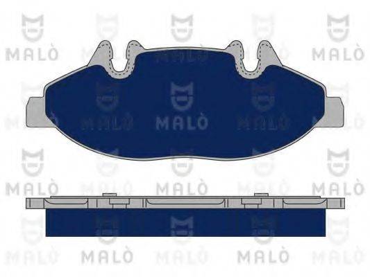 Комплект тормозных колодок, дисковый тормоз MALO 1050208