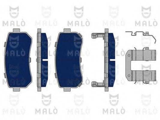 Комплект тормозных колодок, дисковый тормоз MALO 1050211