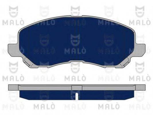 Комплект тормозных колодок, дисковый тормоз MALO 1050238