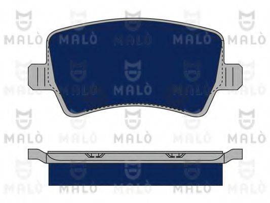 Комплект тормозных колодок, дисковый тормоз MALO 1050246