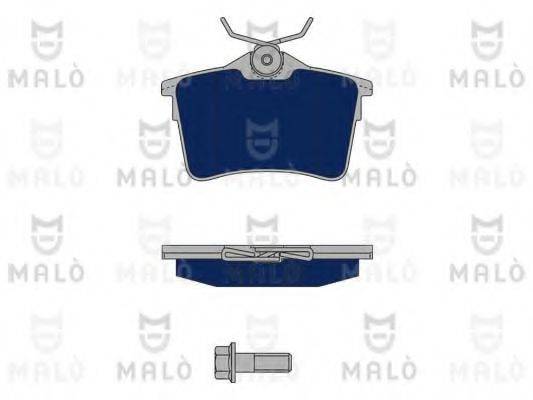 Комплект тормозных колодок, дисковый тормоз MALO 1050250