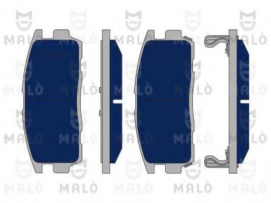 Комплект тормозных колодок, дисковый тормоз MALO 1050260