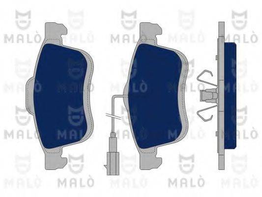 Комплект тормозных колодок, дисковый тормоз MALO 1050272
