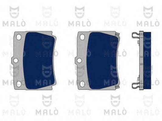 Комплект тормозных колодок, дисковый тормоз MALO 1050283