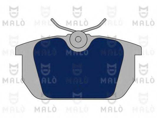 Комплект тормозных колодок, дисковый тормоз MALO 1050297
