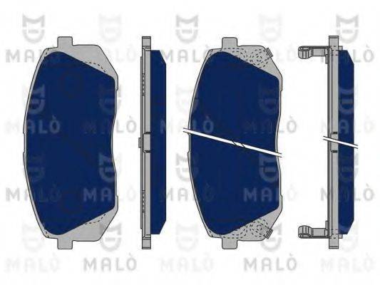 Комплект тормозных колодок, дисковый тормоз MALO 1050306