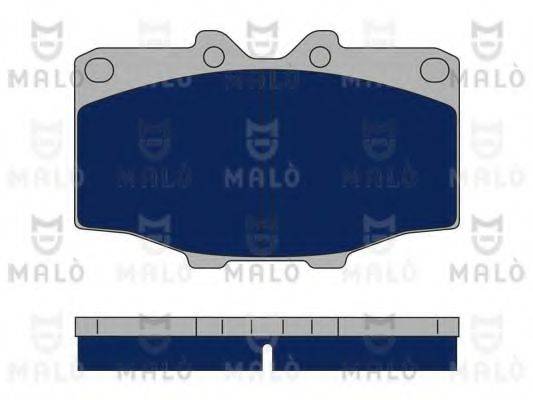 Комплект тормозных колодок, дисковый тормоз MALO 1050307