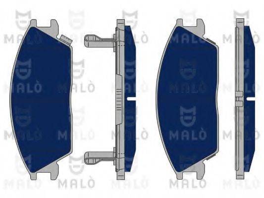 Комплект тормозных колодок, дисковый тормоз MALO 1050311