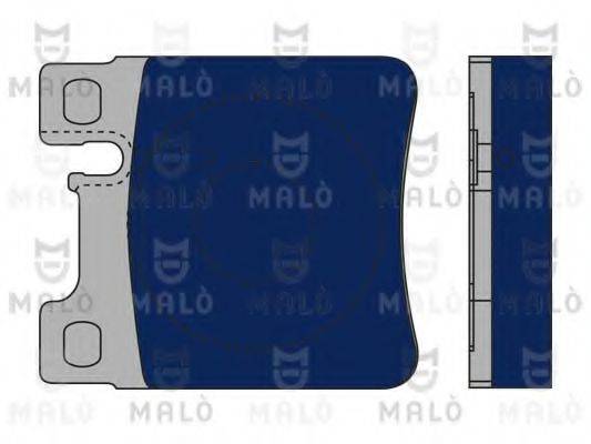 Комплект тормозных колодок, дисковый тормоз MALO 1050315