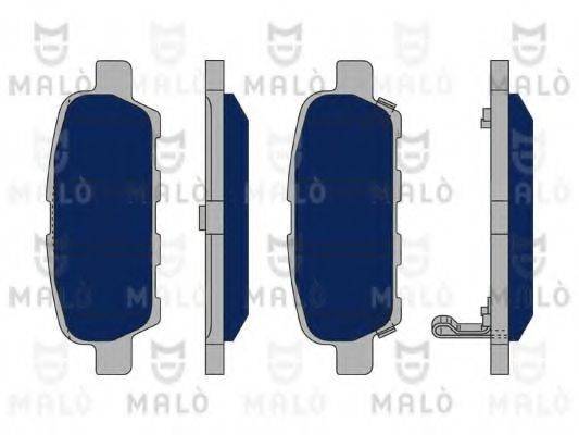 Комплект тормозных колодок, дисковый тормоз MALO 1050330