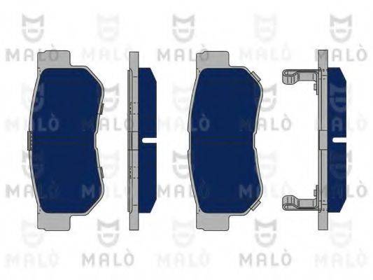 Комплект тормозных колодок, дисковый тормоз MALO 1050331