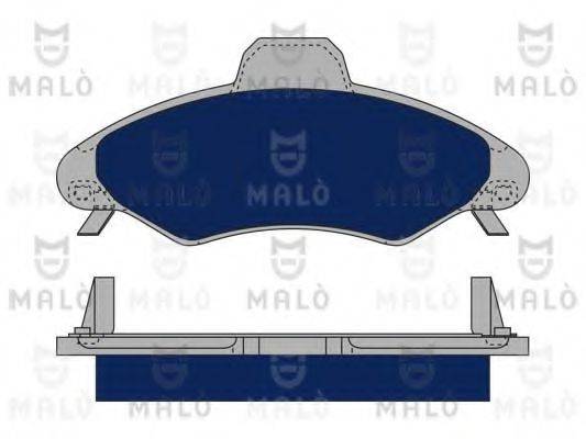 Комплект тормозных колодок, дисковый тормоз MALO 1050360