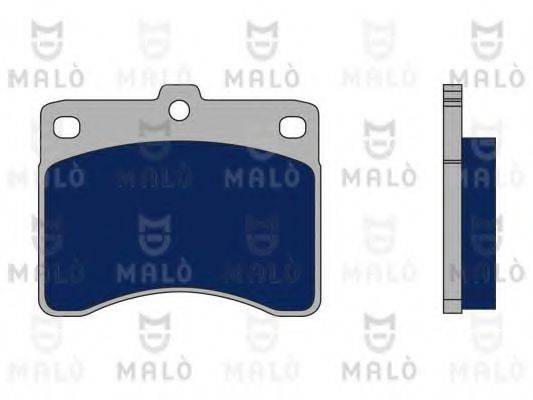 Комплект тормозных колодок, дисковый тормоз MALO 1050391