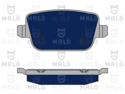 Комплект тормозных колодок, дисковый тормоз MALO 1050394