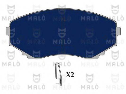 Комплект тормозных колодок, дисковый тормоз MALO 1050590