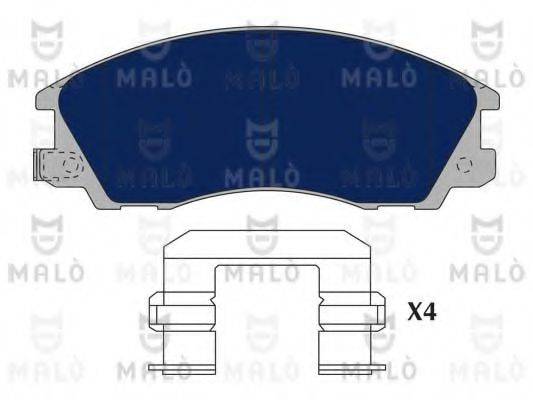 Комплект тормозных колодок, дисковый тормоз MALO 1050623