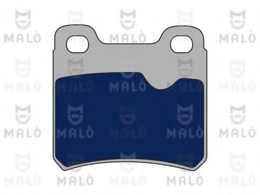 Комплект тормозных колодок, дисковый тормоз MALO 1050637