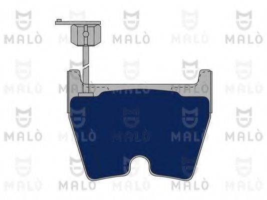 Комплект тормозных колодок, дисковый тормоз MALO 1050787
