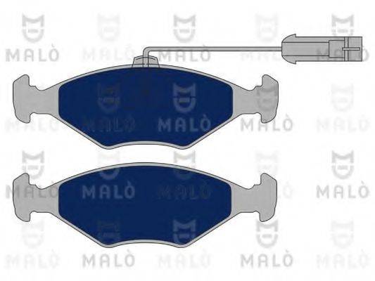 Комплект тормозных колодок, дисковый тормоз MALO 1050917