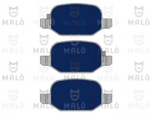 Комплект тормозных колодок, дисковый тормоз MALO 1050921