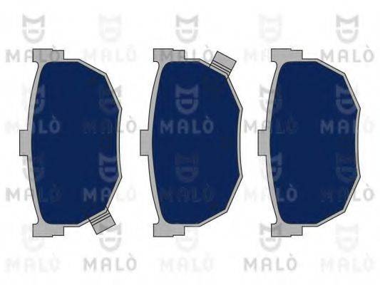 Комплект тормозных колодок, дисковый тормоз MALO 1050973