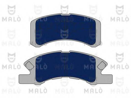 Комплект тормозных колодок, дисковый тормоз MALO 1051052