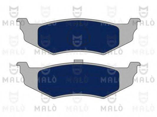 Комплект тормозных колодок, дисковый тормоз MALO 1051070