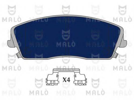Комплект тормозных колодок, дисковый тормоз MALO 1051071