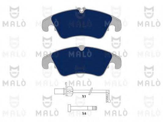 Комплект тормозных колодок, дисковый тормоз MALO 1051087