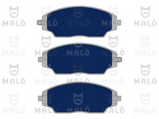 Комплект тормозных колодок, дисковый тормоз MALO 1051151
