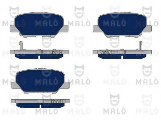 MALO 1051160 Комплект тормозных колодок, дисковый тормоз