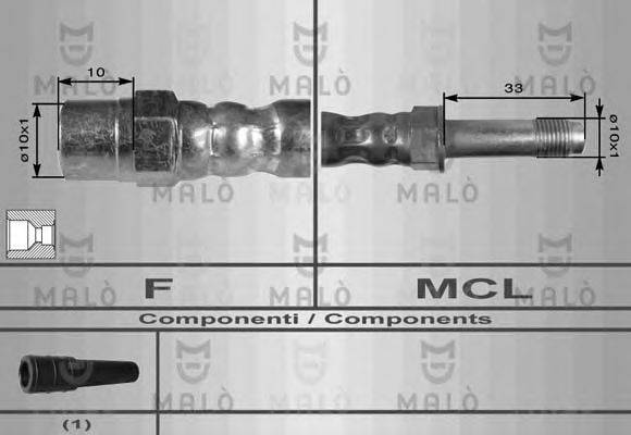 Тормозной шланг MALO 8912