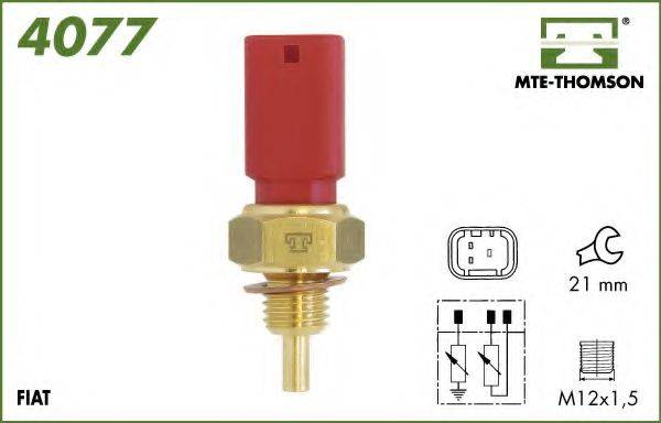 MTE-THOMSON 4077 Датчик, температура охлаждающей жидкости