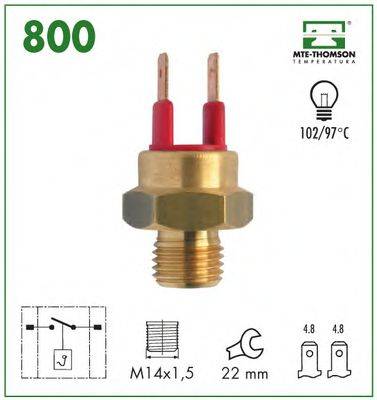 термовыключатель, сигнальная лампа охлаждающей жидкости MTE-THOMSON 800