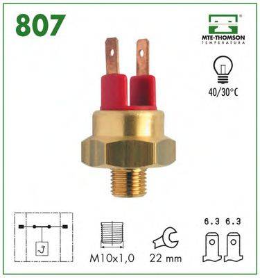 термовыключатель, сигнальная лампа охлаждающей жидкости MTE-THOMSON 807