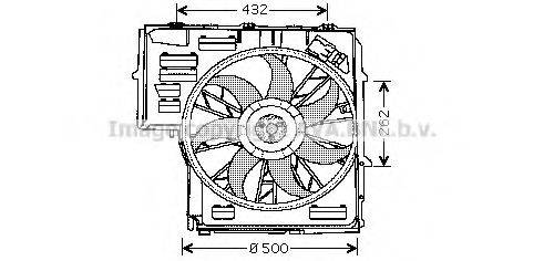 Вентилятор, охлаждение двигателя PRASCO BW7505