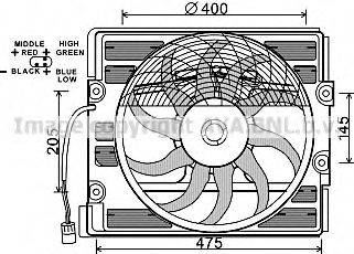 Вентилятор, охлаждение двигателя PRASCO BW7527
