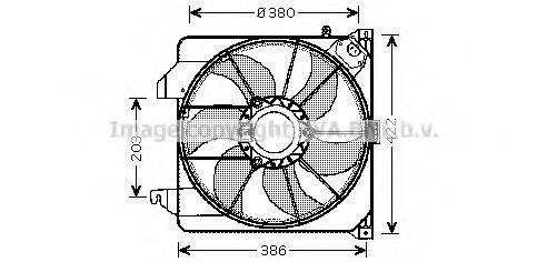 Вентилятор, охлаждение двигателя PRASCO FD7538