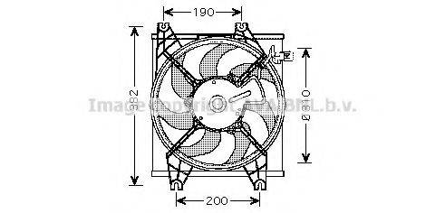 Вентилятор, охлаждение двигателя PRASCO HY7524