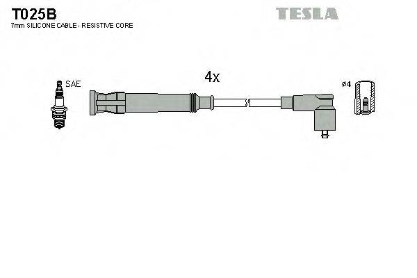 TESLA T025B Комплект проводов зажигания