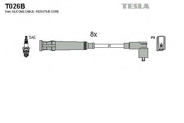 TESLA T026B Комплект проводов зажигания