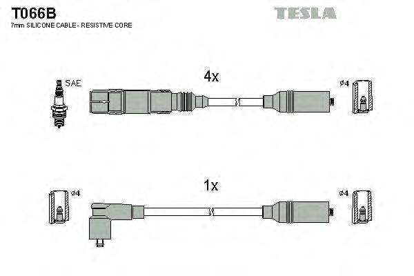 TESLA T066B Комплект проводов зажигания