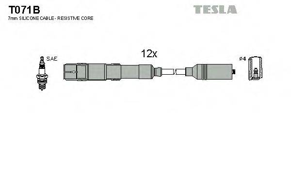 Комплект проводов зажигания TESLA T071B