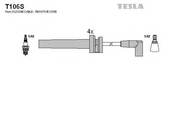 TESLA T106S Комплект проводов зажигания