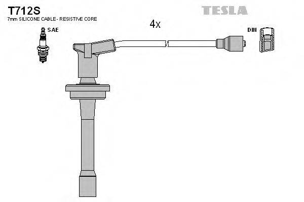TESLA T712S Комплект проводов зажигания